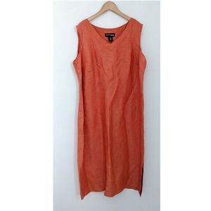 Norton McNaughton Linen Blend Sleeveless Dress 1X